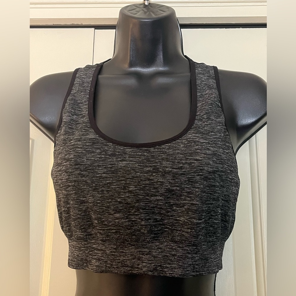 Dark Gray Shadow Sport Sports Bra